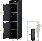 Yoobure Fluted Small Bathroom Storage Cabinet, Narrow Toilet Paper Cabinets