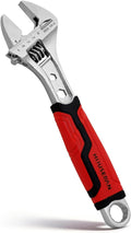 8 Inch CR-V Adjustable Wrench, Crescent Wrench with Non-Slip Grip