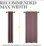 NICETOWN Bedroom Curtain Panels Blackout Draperies, 1 Pair, 34 by 63 inches - Image 7