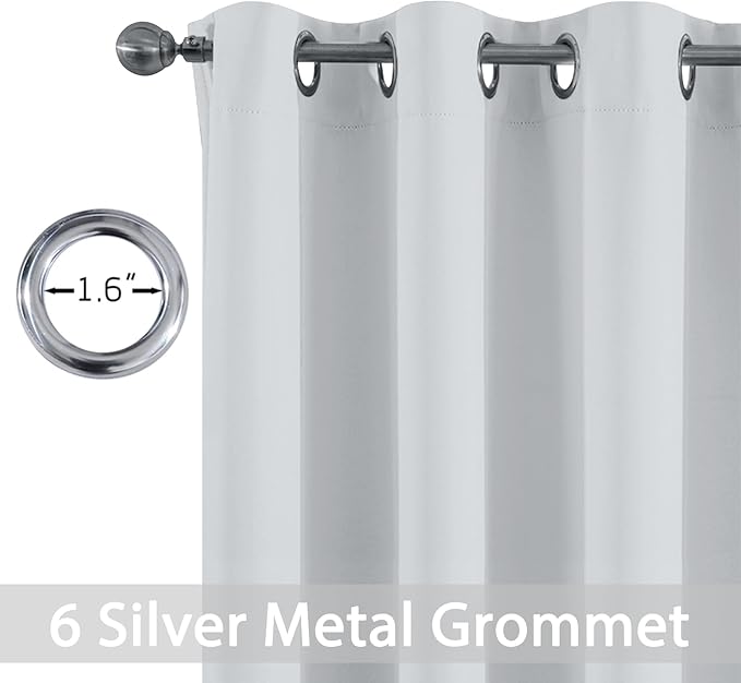Yakamok 84 Inch Length Room Darking Curtains - Image 3