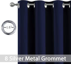 Yakamok Light Blocking Window Blackout Curtains Thermal Insulated Room - Image 3