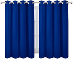 LEMOMO Royal Blue Thermal Blackout Curtains/52 x 54 Inch/Set of 2 Panels Room - Image 2