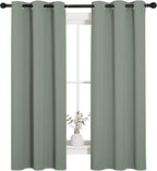 NICETOWN Bedroom Curtain Panels Blackout Draperies, Thermal Insulated Solid - Image 2