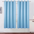 LEMOMO Blackout Curtains 66 x 72 Inch Long Sky Blue Curtains Set of 2 Panels by Lemomo