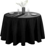 VidaFete Classic Series 10 Pack 120inch Round Polyester Table Cloth, White
