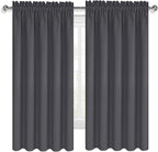 DWCN Bedroom Blackout Curtains 60 x 63 Inches Length 2 Panels Set, Solid - Image 9