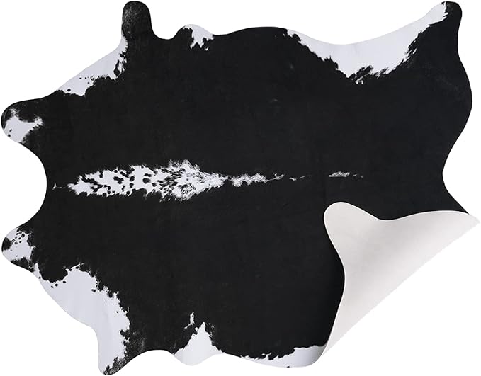 AROGAN Oversized Faux Cow Hides and Skins Rug-5.2 × 6.2 Feet Cow Print Area Rugs by AROGANAREARUG