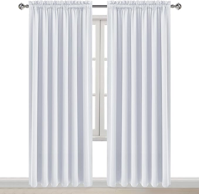 DWCN White Curtains for Living Room Thermal Insulated, Energy Saving & Noise - Image 9