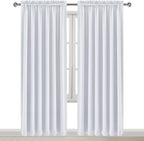 DWCN White Curtains for Living Room Thermal Insulated, Energy Saving & Noise - Image 9