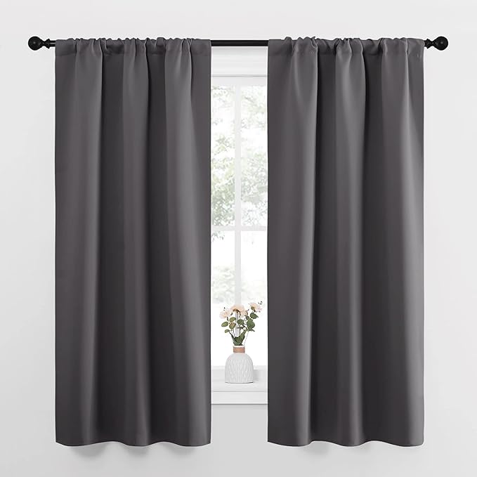 NICETOWN Grey Window Curtains for Bedroom by NICETOWN