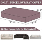 Couch Cushion Cover Loveseat Cover or 2 Seat Sofa Cover Washable Stretch - Image 6