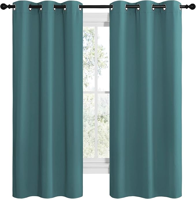 NICETOWN Kitchen Blackout Curtains 48 inches Long, Thermal Insulated Solid - Image 2