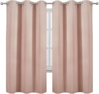 LEMOMO Blush Thermal Blackout Curtains/42 x 72 Inch/Set of 2 Panels Room - Image 2