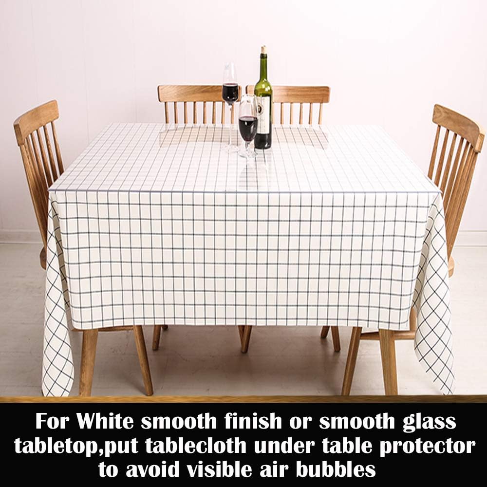42x96 Inches Clear PVC Table Protector Desk Blotter Mat Vinyl Plastic Tablecloth Wipeable Easy Clean Protective Pad Wooden Furniture Conference Outdoor Tabletop Mat Water& Heat &Dust Resistant 1.5mm