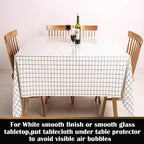 42x96 Inches Clear PVC Table Protector Desk Blotter Mat Vinyl Plastic Tablecloth Wipeable Easy Clean Protective Pad Wooden Furniture Conference Outdoor Tabletop Mat Water& Heat &Dust Resistant 1.5mm