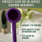 Sol Soils Sol Biotics 2-in-1 Teaspoon and Repotting Soil Pick - Measuring Scoop for Soil Amendments with Plant Repotting Tool for Root Cleaning and Indoor Plant Care