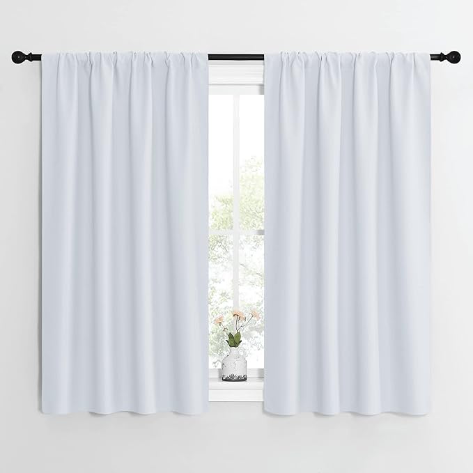 NICETOWN Greyish White Window Curtain Panels by NICETOWN