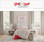Lamb Chop Bedding Set, Twin Size 5-Piece Super Soft Fluffy Reversible Comforter & Sheet Set with Sham, (100% Officially Licensed Product) by Franco Collectibles