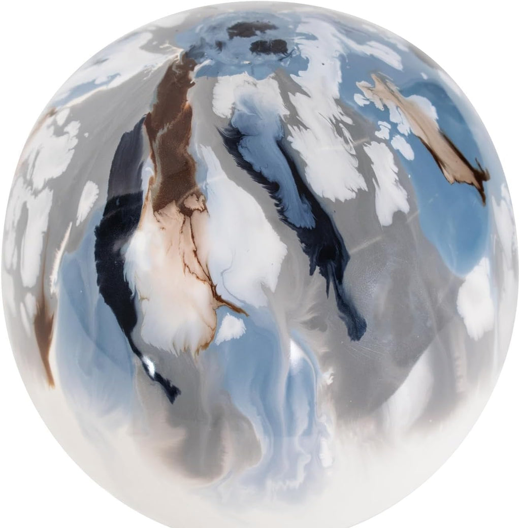 Howard Elliott Collection Aegean Blue Orbs- Small Round Blue 4.1/4H X 4.1/4W X 4.1/4D