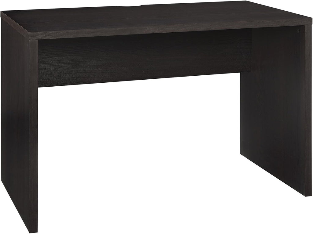 ClosetMaid Media Stand Entertainment Center with Cabinet Drawers, Open Shelves, 55 in. Wide, for Living Room, Den, Game Room, Black Walnut Finish