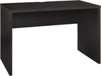 ClosetMaid Media Stand Entertainment Center with Cabinet Drawers, Open Shelves, 55 in. Wide, for Living Room, Den, Game Room, Black Walnut Finish