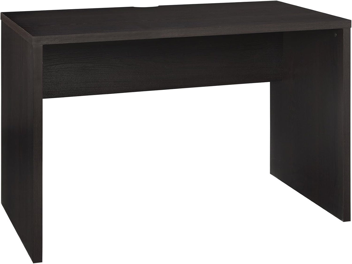 ClosetMaid Media Stand Entertainment Center with Cabinet Drawers, Open Shelves, 55 in. Wide, for Living Room, Den, Game Room, Black Walnut Finish