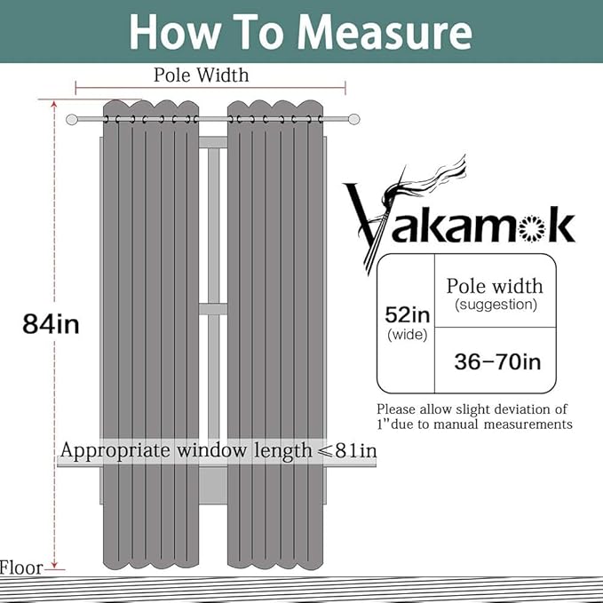 Yakamok Lilac 100% Blackout Curtains 84 Inches Long - Image 7