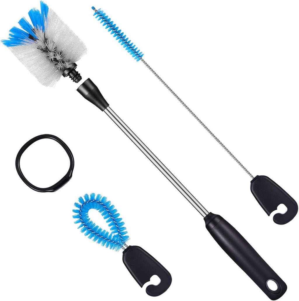 MOSOLAN 3-in-1 Water Bottle Brush and Straw Cleaning Set, Flat Head