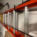 Garage Storage Ladders Hooks, 6 Pack Heavy Duty Utility Hanger, 9.8IN Wall Mount Rack Safely Holds 50 Pounds