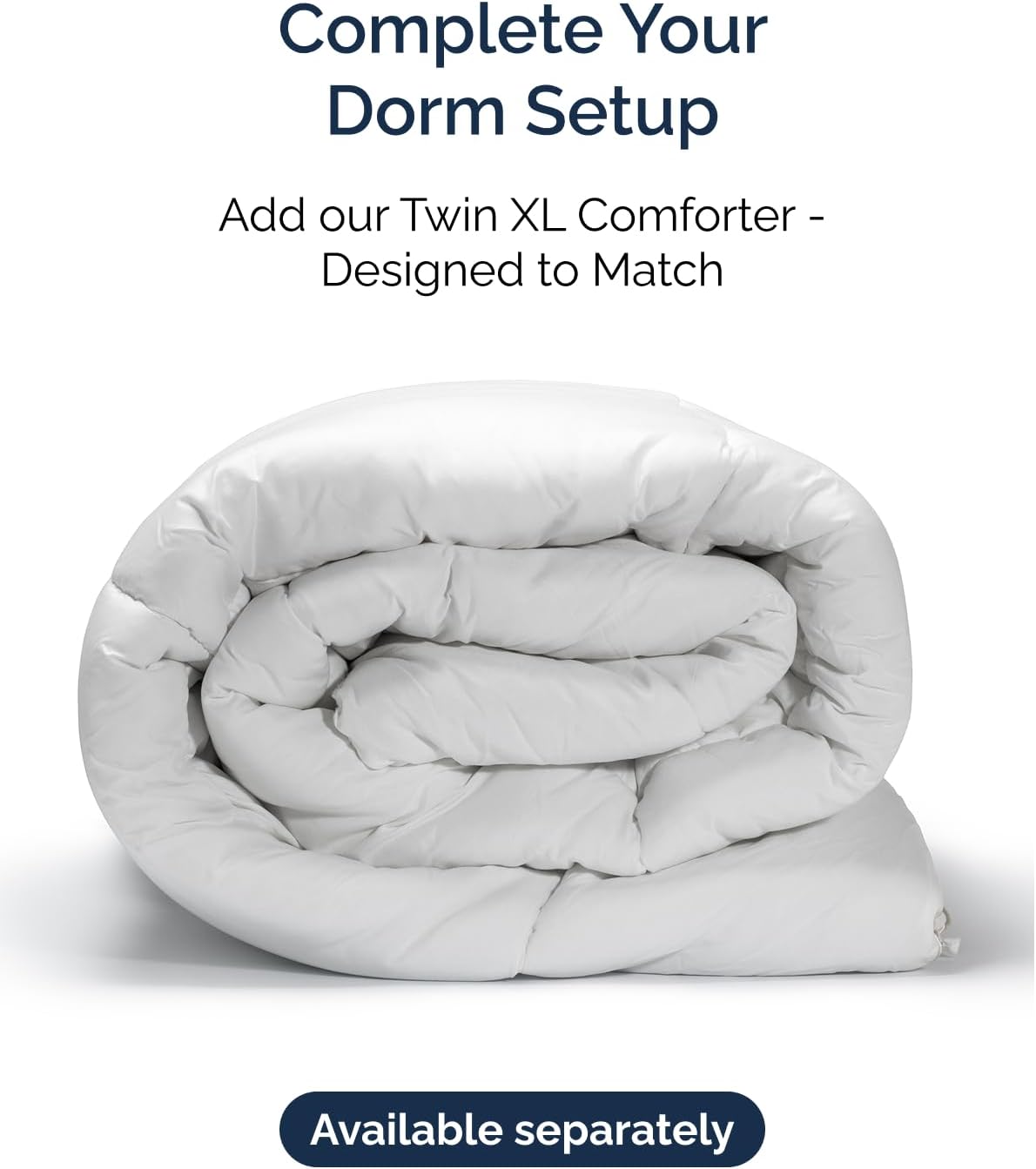 Twin XL Size 3 Piece Sheet Set - Comfy Breathable & Cooling Sheets - White
