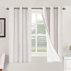 H.VERSAILTEX Primitive Linen Curtains 100% Blackout Curtain Drapes Burlap by HVERSAILTEX