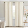 MIULEE Birch Back Tab Blackout Curtains 72 Inches Long 2 Panels Set by MIULEE