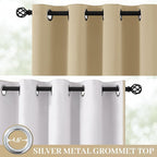Yakamok 100% Blackout Curtain Panels 96 inches Cold and Light Blocking Drapes - Image 2