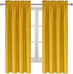 DWCN Yellow Room Darkening Blackout Curtains - Image 9