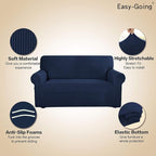 Easy-Going Stretch 4 Seater Sofa Slipcover 1-Piece Sofa Cover Furniture - Image 4