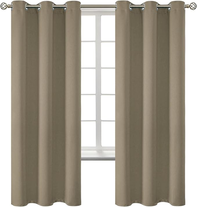 BGment Room Darkening Curtains 72 Inches Long by BGment