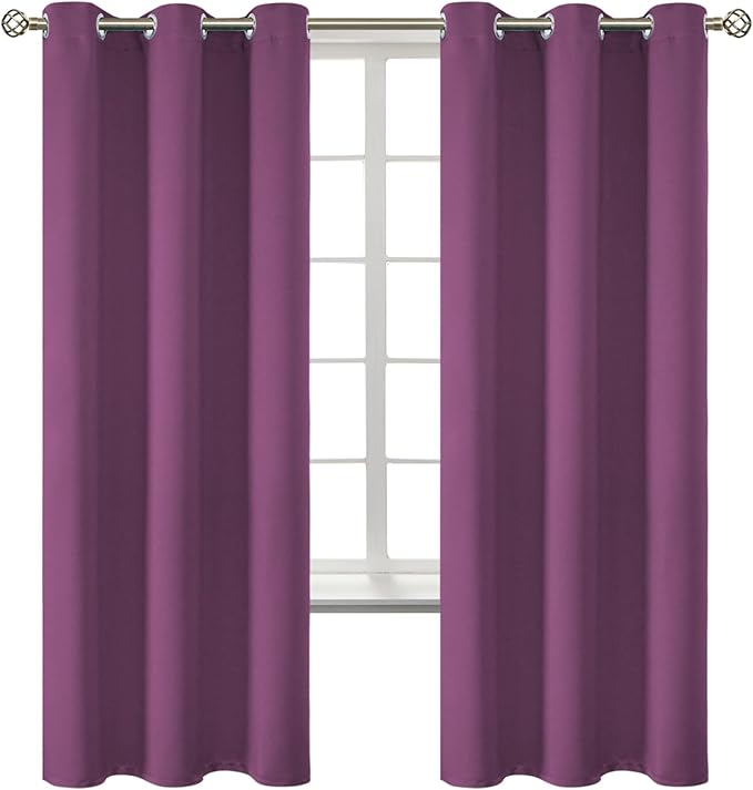 BGment Room Darkening Curtains 72 Inches Long by BGment