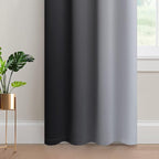 Yakamok Light Blocking Ombre Curtains, Room Darkening Grommet Window Drapes - Image 4