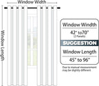 Yakamok 100% Blackout Curtains 84 Inch Length 2 Layers, Light Blocking Thermal - Image 7