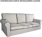 PureFit Super Stretch Sofa Slipcover – Spandex Non Slip Soft Couch Sofa Cover - Image 6