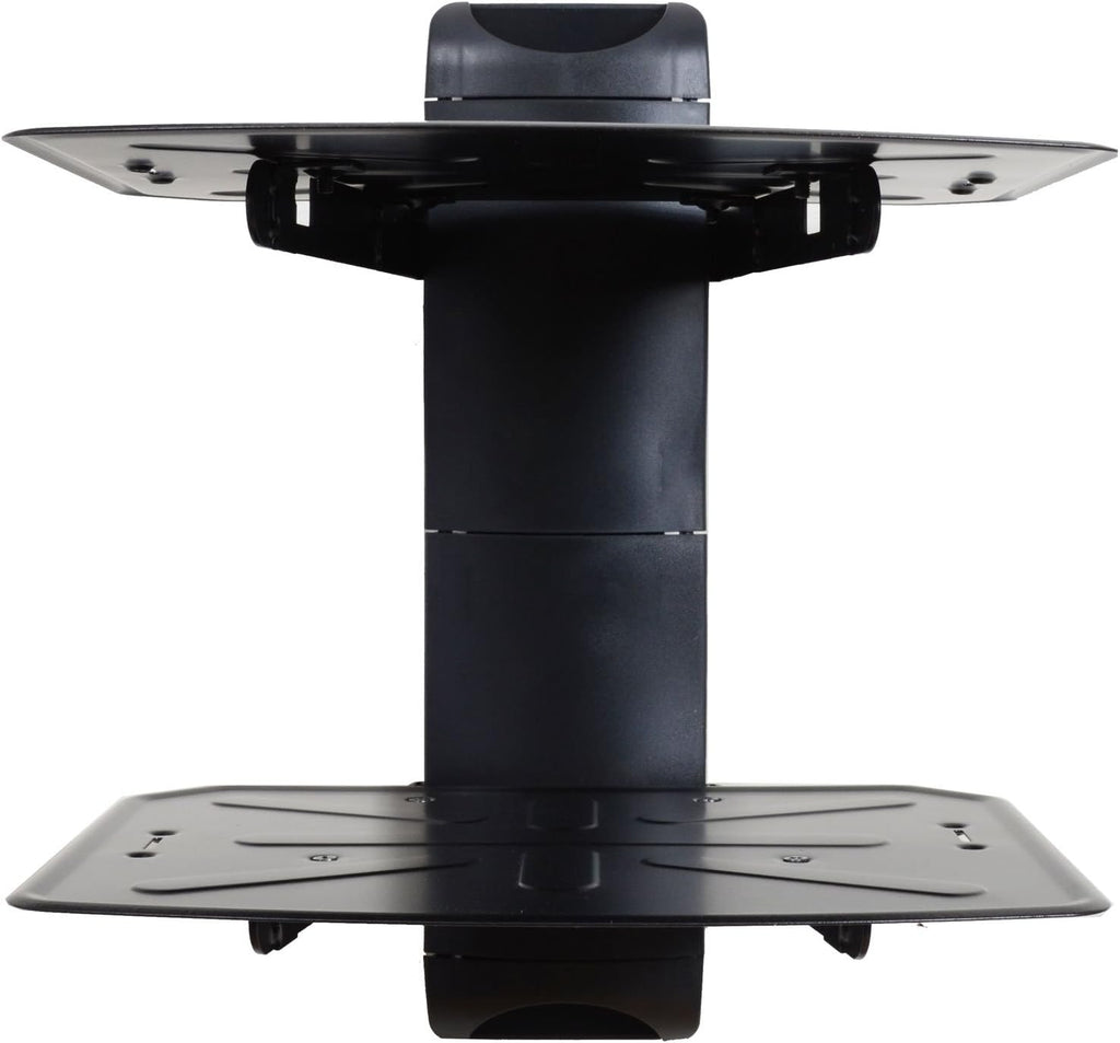 VideoSecu 2 Shelf DVD DVR VCR Wall Mount Bracket Component Shelf for DVD Player DDS Receiver Video Audio Cable Box MDVD04B WP6