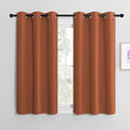 NICETOWN Bedroom Halloween Curtains 48 inches Long, Burnt Orange Privacy and by NICETOWN