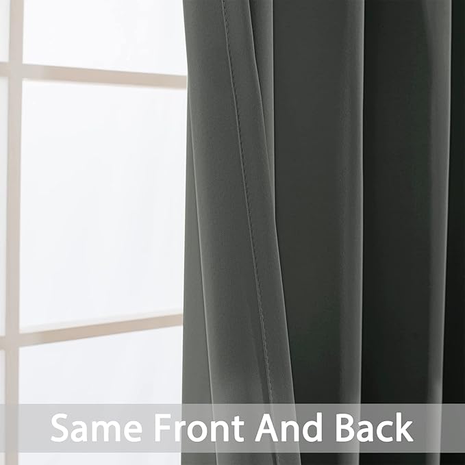 Yakamok Blackout Curtains Room Darkening Thermal Insulated - Image 6