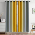 Yakamok Ombre Yellow and Grey Curtains by Yakamok
