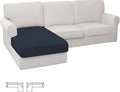 Easy-Going Stretch Sectional Couch Covers 1 Piece Chaise Lounge Slipcover L by Easy-Going