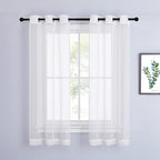 NICETOWN Voile Sheer Window Curtains 63 inch Length by NICETOWN