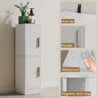 IBUYKE Small Bathroom Storage Cabinet, Narrow Floor Corner Cabinet UWBS002W