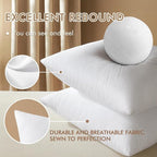 MIULEE 18x18 Inch Throw Pillow Insert Set of 4, Premium Pillow Stuffer Sham - Image 3
