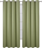 LEMOMO Blackout Curtains 52 x 84 inches Long Sage Green Curtains Set of 2 - Image 2