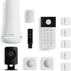 SimpliSafe 12 Piece Wireless Home Security System w/HD Camera - Optional 24/7 Professional Monitoring - No Contract - Compatible with Alexa and Google Assistant, White